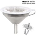 thumbnail image 1 of Stainless Steel Kitchen Funnel With Stainless Steel Strainer Filter, 1 of 5