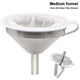 thumbnail image 1 of Stainless Steel Kitchen Funnel With Stainless Steel Strainer Filter, 1 of 5