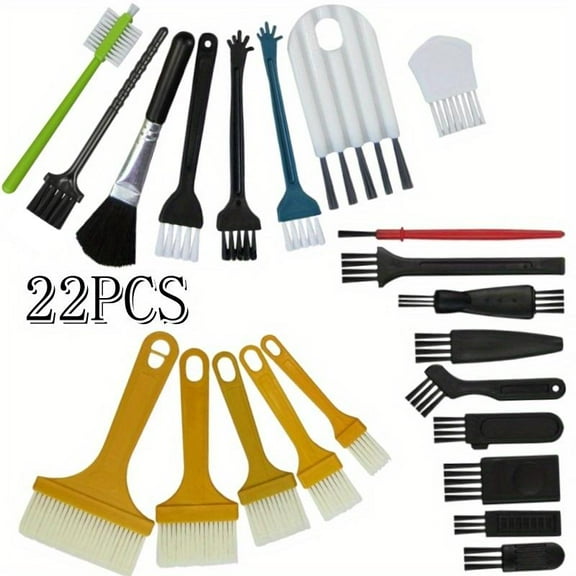 22Pcs Small Cleaning Brush Kit, Electronics Brush for Cleaning Computer Keyboards, Laptop, Sewing Machine