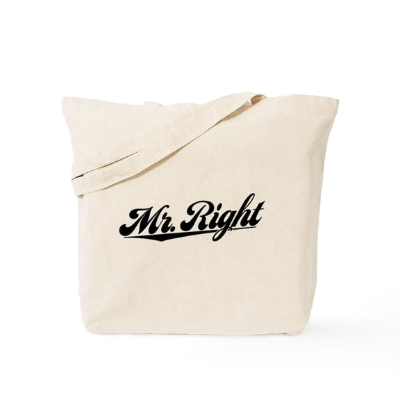 CafePress - Mr. Right Tote Bag - Unisex Canvas Tote Bag, Beige, 1-Piece