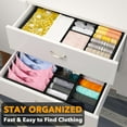 thumbnail image 3 of SpaceAid Organizador de cajones para ropa, paquete de 12 contenedores organizadores para guardería, organización de armario y divisores de almacenamiento para ropa, ropa de bebé, ropa interior, calcet, 3 of 5