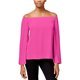 thumbnail image 1 of Blusa tejida texturizada Rachel Roy para mujer rosa extragrande, 1 of 1