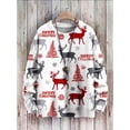 thumbnail image 2 of Christmas Ugly Knitted Sweater Cartoon Santa Claus Tattoo Retro Long Sleeves 3DPrint Autumn Winter Pullover Harajuku Casual X9 (Sweater,L), 2 of 7