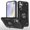 Black, variant on Hotpom Phone Case for Samsung Galaxy S24 FE Military Grade Drop Shockproof Full Body Protection with 360° Rotating Stand and Car Mount Capability, Blue