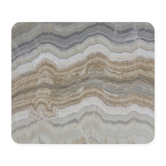 CafePress - Abstract Chic White Marble Mousepad - Non-slip Rubber Mousepad, Gaming Mouse Pad