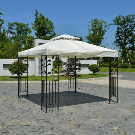 10*10 Feet Gazebo Top Tent Cover Patio Canopy Roof Double-layer Against UV