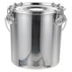 thumbnail image 1 of Stainless Steel Sealed Bucket for Storage Use Silver Color Practical Tea and Food Storage 1 Jar, 1 of 5