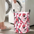 thumbnail image 6 of Uemuo Makeup Pattern Circular Laundry Hamper Basket with handles,Collapsible laundry basket,Large capacity laundry hamper,Laundry Organizer-Medium, 6 of 8