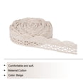 thumbnail image 3 of Uxcell Lace Ribbon 10 Yards 0.79 Inch Cotton Lace Trim for Craft,Gift Wrappers,Headbands,Beige Style 6, 3 of 5