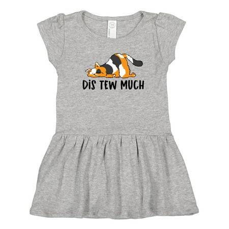 

Inktastic Napping Dis Tew Much Longhair Calico Cat Girls Toddler Dress