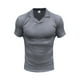 thumbnail image 4 of pstuiky camisetas para hombre, Blusa informal de manga corta con cuello en V y tirantes sueltos para hombre camisetas de hombre l, 4 of 6