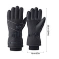 thumbnail image 3 of lcziwo Heated Gloves for Men 3 Temperature Settings Winter Motorcycle Gloves Waterproof Skiing Snowboarding Heating Glove (Battery Not Included), 3 of 10