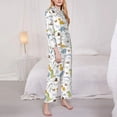 thumbnail image 3 of Fotbe Dinosaur Conjunto de Pijama de Manga Larga para Mujer con Estampado, Ropa de Dormir de 2 Piezas, Conjunto de Casa Suave y Cómodo con Bolsillos-Small, 3 of 7