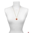 thumbnail image 2 of Delight Jewelry Acrylic Red "Too Cute / Cutie" Heart - Goldtone Class of 2026 Affirmation Ring Necklace, 23", 2 of 4