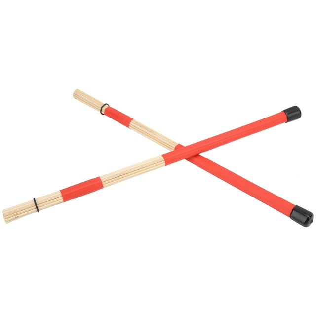 Drum Set Beam Sticks, Maple Rubber Stable Durable Percussion Accessories Drum Sticks Ductility For Beginners For Childern Red