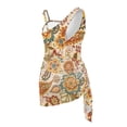 thumbnail image 4 of Whosucclay Floral Girls Swimsuit, Removable Bra Comfy Bathing Suit with Cover Up for Swimming, 17-18 Years Old, 4 of 9