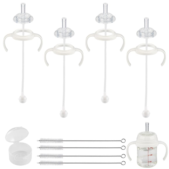 Kit de conversión Straw Cup XUNICUTE, paquete de 4 unidades, silicona blanda