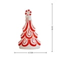 thumbnail image 2 of Lypsnake Lighted Blow Mold Peppermint Tree,Red White Striped Peppermint Topped Resin Christmas Tree Figurine,Tabletop Decor for Christmas Mantel Shelf Display, 2 of 7