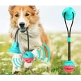 thumbnail image 3 of Juguete para perros azul y rojo con ventosa, juguetes masticables para perros, pelota de juguete multifuncional para la salud molar de mascotas, eficaz para la limpieza dental y duradera., 3 of 5