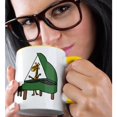 thumbnail image 2 of 3drose, Cute Funny Giraffe Playing Piano Cartoon, 15oz Two-tone Yellow Mug, 2 of 6