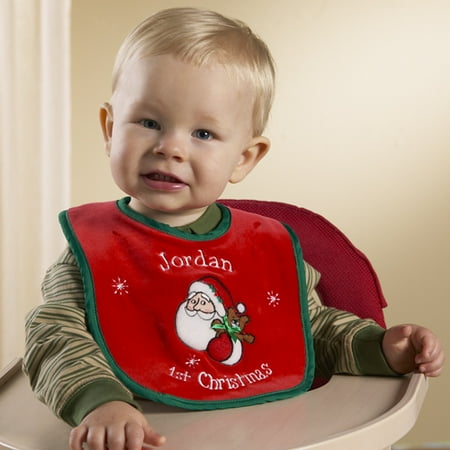 Personalized babys first christmas bib  walmartcom