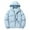 Light Blue, variant on Brondbend Men's Coats Men Jacket Hooded Long Sleeved Zipper Pocket Outerwear Solid Color Warm Jacket Loose Fit Party Tops Black