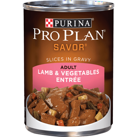 Purina Pro Plan Gravy Wet Dog Food, SAVOR Lamb & Vegetables Entree - 13 oz. Can