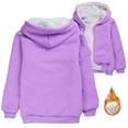 thumbnail image 2 of MUXiin Jacket For Boys 14-16,Unisex Boy's Girl's Hoodie Sherpa Lined Jacket Zip Up Fleece Hooded Sweatshirt Winter Warm Coat Outerwear, 2 of 4