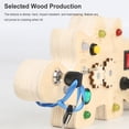 thumbnail image 3 of Tablero Ocupado De Madera Interactive Busy Board 7 LED Light Montessori Toys Dinasour Shaped para niños y niñas, 3 of 7