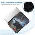 thumbnail image 2 of FORMRS 15-15.6 inch Laptop Sleeve Case Soft Carrying Quilted Computer Bag Cover, Black Cat Pattern, 2 of 7