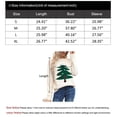 thumbnail image 6 of Christmas Sweaters for Women Christmas Tree Printed Ugly Christmas Sweater Knit Warm Pullover Sweater Shermie, 6 of 9
