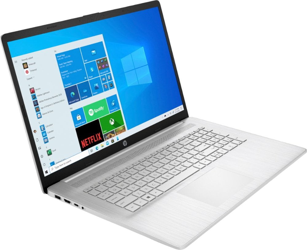 HP 17 Premium Laptop I 17.3ft FHD IPS Display 11th Gen Intel 4-Core  i5-1135G7 (＞ i7-10510U) 32GB DDR4 512GB SSD 1TB HDD Iris Xe Graphics Webcam  Win10