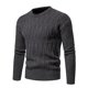 thumbnail image 4 of Suéteres Para Hombres Otoño Invierno Suéter de Punto Primavera Nueva Prendas de Punto Para Jóvenes Slim Fit Jersey de Cuello Redondo Camisa de Fondo de Color Sólido Tamaño Grande Odeerbi ODB177629, 4 of 5