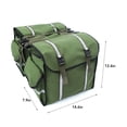 thumbnail image 4 of Bolsas de alforjas para bicicleta Bolsa de transporte para silla trasera de bicicleta de lona impermeable, 4 of 8