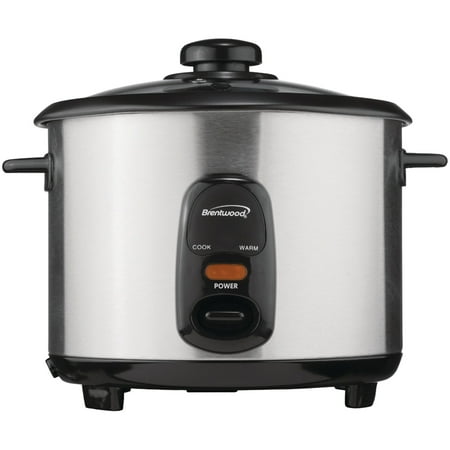

Brentwood TS-10 5-Cup Uncooked/10-Cup Cooked Rice Cooker Stainless Steel