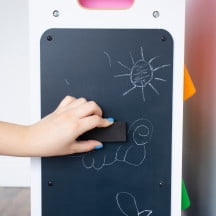 Humble Crew 16 Bin Toy Organizer with Chalkboard Panel