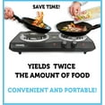 thumbnail image 4 of Courant CEB-2183K Electric Double Burner, Black, 4 of 6