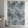 thumbnail image 5 of Shower Curtains for Bathroom-36"x72",Gradient Grey Navy Blue Waterproof Bath Curtain Grommet Shower Curtain Set with Hooks, 5 of 9