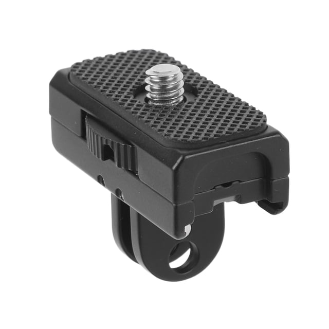 Screw Action Camera Quick Release Mount with 1/4 Inch Screw Foldable Anti Slip Quick Release Adapter Extension Base for Action 5 Pro 4 3