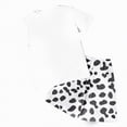 thumbnail image 4 of TOWED22 Toddler Baby Girl Boy Summer 2pcs Outfit Trendy Graphic Short Sleeve Crewneck T-Shirt Tee Elastic Waist Shorts Set Clothes(White,3-4 Y), 4 of 6