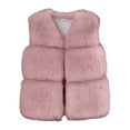 thumbnail image 4 of HNMKIU Winter Girls Vest Jacket Cozy Lined Thermal Padded Outerwear for Cold Weather Play and Daily Fashion Wear 02_Pink,3-4 Years, 4 of 5