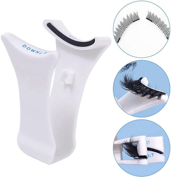Magnetic Eyelashes Applicator, Cat Eye Look Wispy Lashes, Natural Look False Lashes, 3D Curved Design Eyelash, Styling Tool for Lounging, False Lashes