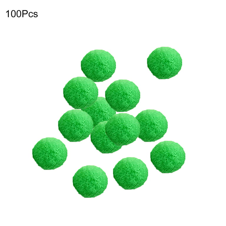 D-GROEE 100Pcs Pom Poms 1.5 cm Assorted Pompoms and Crafts Plush Pom Poms  Balls for DIY Art Creative Crafts Decoration 