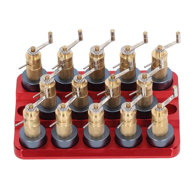 Watch Mainspring Winder, Easy Operation 14PCS Watch Winding Tool Lightweight With Base For Maintenance Shop