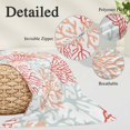 thumbnail image 3 of Red Orange Grey Coral Coastal Standard Pillow Covers,Summer Beach Seaside Nautical Soft Throw Pillow Cases with Invisible Zipper,Decorative Pillowcase Pillows Protectors for Sofa Bed Chair 20"x26", 3 of 9
