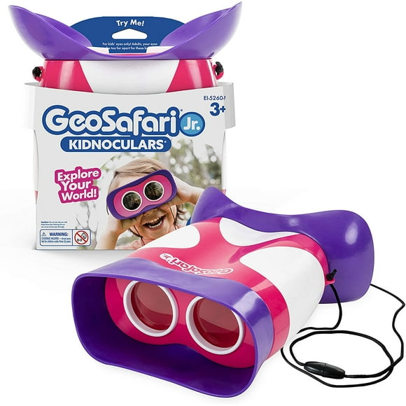 Educational Insights GeoSafari Jr. Pink Kidnoculars Binoculars for Kids, Ages 3+