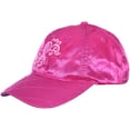 thumbnail image 3 of Women's Pink Ribbon Breast Cancer Awareness Cap Quilted Satin Design Hat, 3 of 4