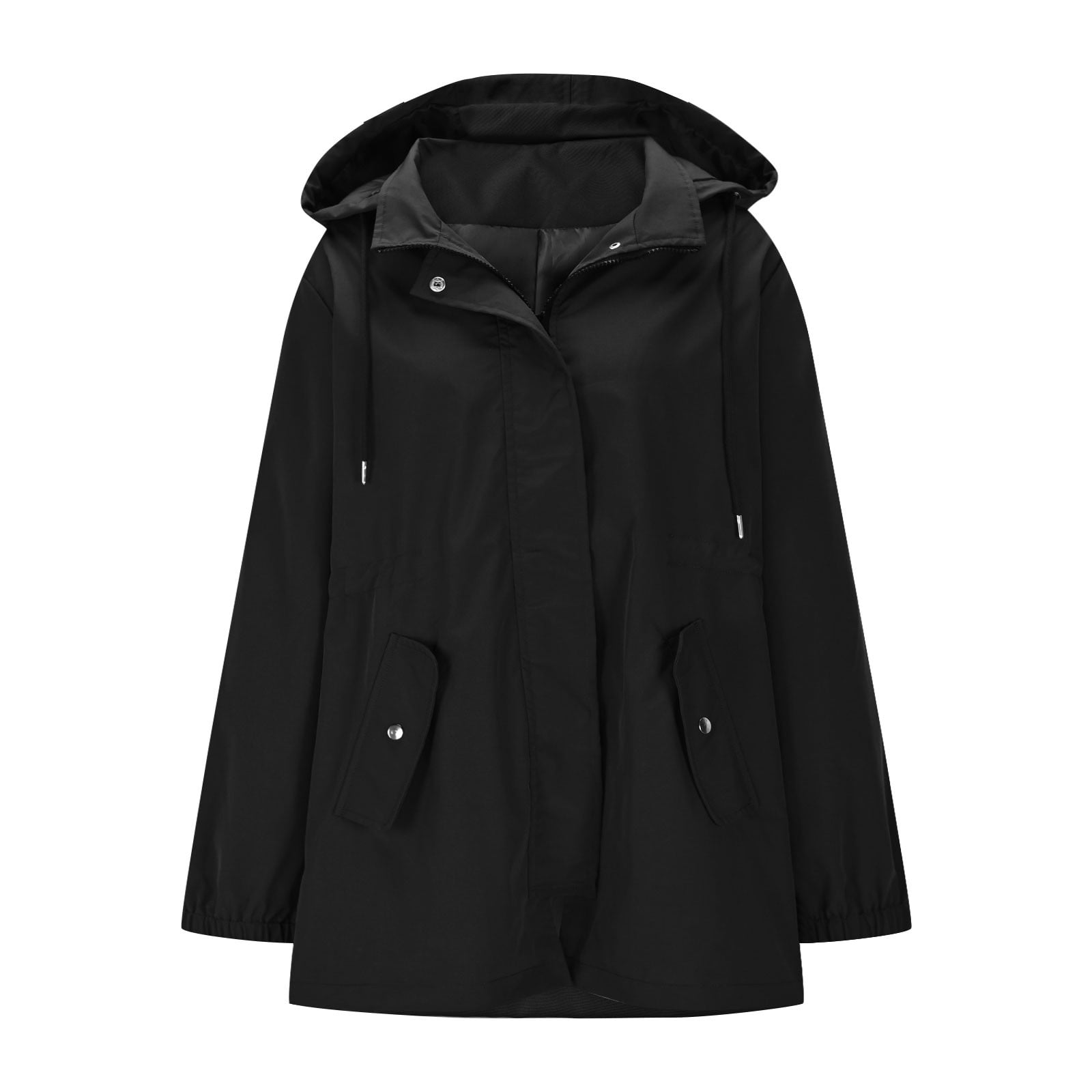 Manteau Imperméable Femme Long – Coupe-Vent, Capuche, Poches – Idéal Randonnée, Pluie, Outdoor - 11
