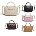 thumbnail image 2 of Women's Woven Vegan Leather Small Top Zip Flap Closure Crossbody Bag, 2 of 2