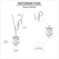 thumbnail image 3 of Tragedy Comedy Masks Necklace 925 Sterling Silver Mask Pendant Jewelry Gifts for Women, 3 of 6